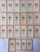 Quantity (22) of LGOC Bus POCKET MAPS dated from 1931-1932. A complete, consecutive run for those