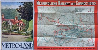 1928 edition of "Metro-Land" GUIDEBOOK issued by the Metropolitan Railway. 114pp booklet complete