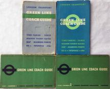 Selection of pre-WW2 London Transport GREEN LINE COACH GUIDE booklets comprising issues No 1,