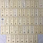 Considerable quantity of 1930s London Transport Green Line TIMETABLE LEAFLETS dated 1935-36 and