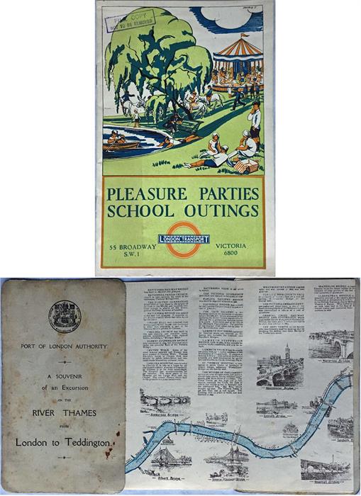 1934 London Transport BOOKLET 'Pleasure Parties, School Outings' with attractive covers