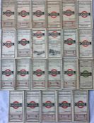 Quantity (23) of LGOC Bus POCKET MAPS dated between 1922-24. All different. Condition varies from