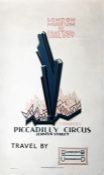 1922 London Underground double-royal POSTER 'London Museum of Practical Geology - Piccadilly