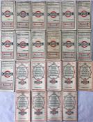 Quantity (22) of LGOC Bus POCKET MAPS dated from 1927-1928. A complete, consecutive run for those