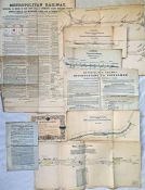 Selection of 1875-1909 INTERNAL POSTERS, NOTICES, SIGNAL DIAGRAMS etc from the Metropolitan,