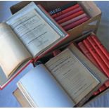 Two boxes of loose-bound London General Omnibus Company & London Transport Central Buses TRAFFIC