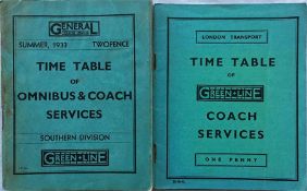 London General Country Services POCKET TIMETABLE of Omnibus & Coach Services, Southern Division