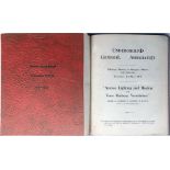 1917-18 bound volume of London Underground Group EFFICIENCY PAPERS dated from March 1917 to April