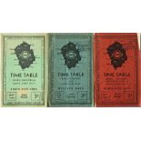Selection of London Transport 1930s TIMETABLE BOOKLETS of Buses, Coaches & Main Line Rlys comprising