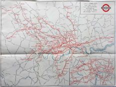 1936 London Transport Underground MAP. A special printing produced to accompany the Annual