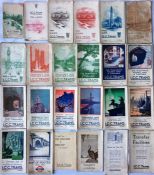 Quantity (20) of LCC Tramways POCKET MAPS dated from 1921-1933, all different, plus a small