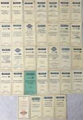 Quantity of 1930s London Transport Green Line TIMETABLE LEAFLETS dated 1933-34 and all different.