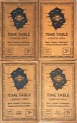 Run of 1935 London Transport 'London Area' TIMETABLE BOOKLETS ('Buses, Coaches, Trolleybuses,
