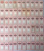 Large quantity of London Transport Central Buses POCKET MAPS from 1946-1964. A very comprehensive