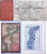 1905 London County Council, River Steamboat Service MAP OF THE RIVER THAMES 'shewing the Steamboat