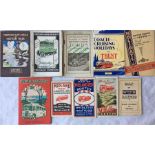 Selection (6) of 1920s/1930s (+1 1950s) Bus, Coach, Charabanc EXCURSION GUIDES issued by Southdown