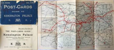 1908 Post-cards GUIDE to Kensington Palace including a fold-out District Railway Miniature Map of