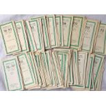 Large quantity of 1950s London Transport Green Line Coaches TIMETABLE LEAFLETS dated from 1954-1959.