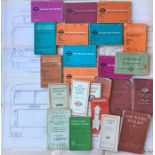 Collection of mainly London Transport ephemera comprising 12 x LOCAL ROAD & RAIL TIMETABLES from