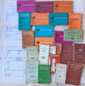 Collection of mainly London Transport ephemera comprising 12 x LOCAL ROAD & RAIL TIMETABLES from