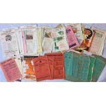 Considerable quantity (74) of 1920s, 1930s & 1950s (mainly 1930s) COACH SERVICES HANDBILLS (