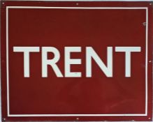 British Railways (London Midland Region) ENAMEL SIGN 'Trent'. Thought to be from the former