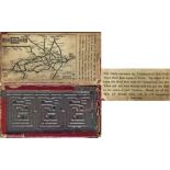 c1909 London Underground PUZZLE featuring the official UndergrounD map on the top of the box. The
