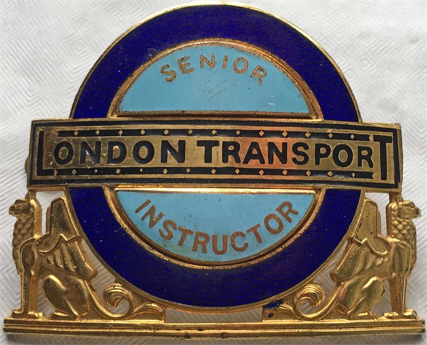 London Transport Central Buses Senior Driving Instructor's CAP BADGE. This is the early 1960s