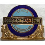 London Transport Central Buses Senior Driving Instructor's CAP BADGE. This is the early 1960s