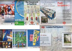 Quantity of London Transport (mainly) and British Railways POSTERS, mostly 1970s/80s/90s and