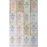 Full set (16) of London Transport 'Buses for Trolleybuses' TIMETABLE LEAFLETS covering the 14 stages