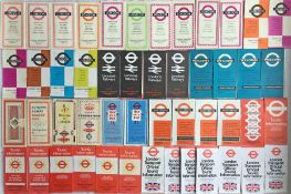 Large quantity of London Transport POCKET MAPS incl 1937 & 1953 Coronations, 1948 Olympics, 1951