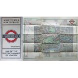 1924 London Underground POCKET MAP of the Electric Railways of London "What to see and how to