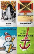French Railways (SNCF) double-royal POSTERS produced for the UK market comprising 1970 'Paris' & '