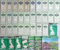 Quantity of London Transport/London Country POCKET MAPS for Country Area Buses from 1948 (1st issue)