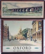 1958 British Railways (Western Region) POSTER 'Oxford - See Britain by Train' by Alan Carr