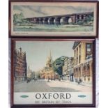 1958 British Railways (Western Region) POSTER 'Oxford - See Britain by Train' by Alan Carr