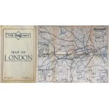 c1915 Metropolitan Railway POCKET MAP of the Underground system titled 'The Met'. Carries the