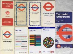 A London Underground MAP for each decade from the 1940s-2010s, comprising: 2 1945 (Beck) in near-