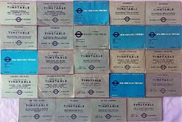 Large quantity of London Transport local Road & Rail TIMETABLES dated 1946-1950. All different.