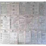 Selection of 1932-33 London General Omnibus Co PANEL TIMETABLES for routes numbered in the range 137