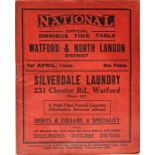 1926 National Omnibus & Transport Co Ltd TIMETABLE BOOKLET for Watford & North London District (