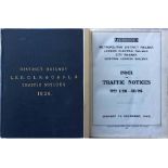 Officially bound volume of Underground Group TRAFFIC NOTICES (District, London Electric, Central