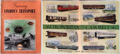 1946 PUBLICATION "Improving London's Transport....describing the New Works Scheme of the LPTB,