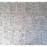 Selection of 1932-33 London General Omnibus Co PANEL TIMETABLES for routes numbered in the range