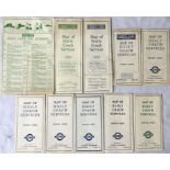 1932 Green Line Coaches Ltd COACH GUIDE FOR RAMBLERS (11-5-32) plus a selection of Green Line MAPS