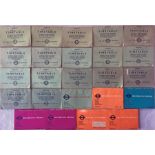 Large quantity of London Transport local Road & Rail TIMETABLES for Staines, Egham, Ashford, Feltham