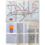 Special edition, c1965, of the London Underground POCKET DIAGRAMMATIC MAP, a paper version