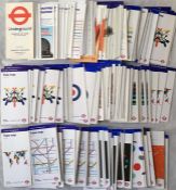 Large quantity [200+] of London Underground POCKET MAPS dated between 1973 and 2012, mostly post-