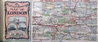 The "District Railway MAP of London', 7th edition, dated 1907. The last edition of a series which